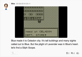 Illustration for article titled Let's play Pokemon Blue, Miiverse style part 6